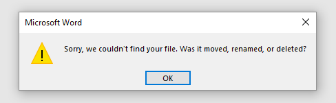 This error message will appear if reports are exported to a temporary folder. this error message will appear if reports are exported to a temporary folder. 