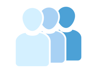 illustrated graphic of three people next to one-another